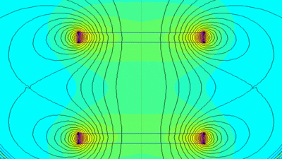 Magnet to magnet configuration illustration