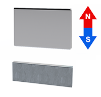 Round box magnet illustration for steel target closure