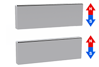 First magnet illustration for lift-top box magnet closure