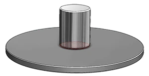 Low surface area bonding example