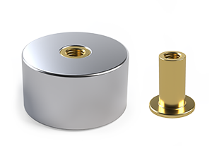 Magnet with Threaded Insert