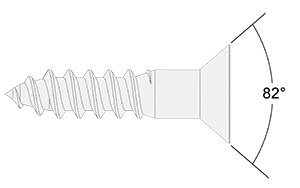 82&deg; Wood Screws