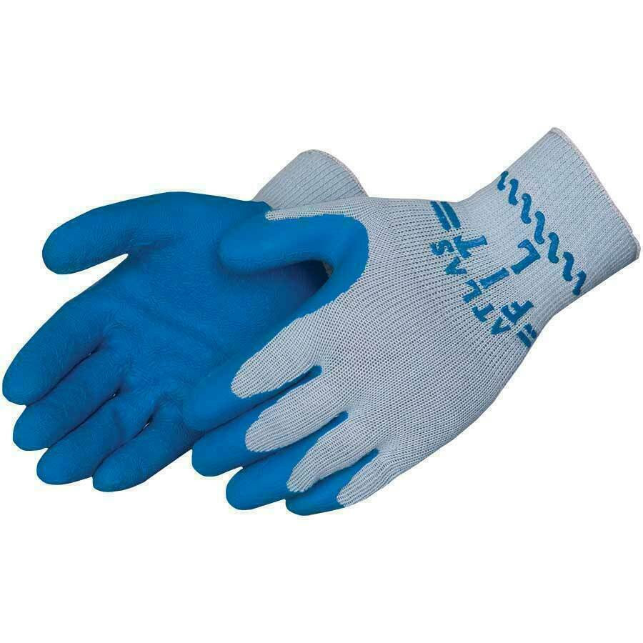Showa Atlas Gloves 300 Blue Natural Latex Coated