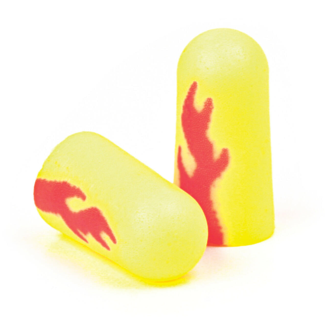 3M E-A-Rsoft Corded Earplugs - Yellow Neon, NRR 33 DB, For Shooting & Work