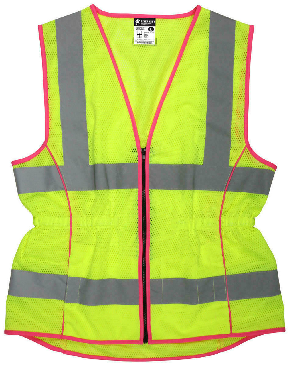 MCR Safety Women's Safety Vest Class Vest Pink Trim Safety  Services, Inc.
