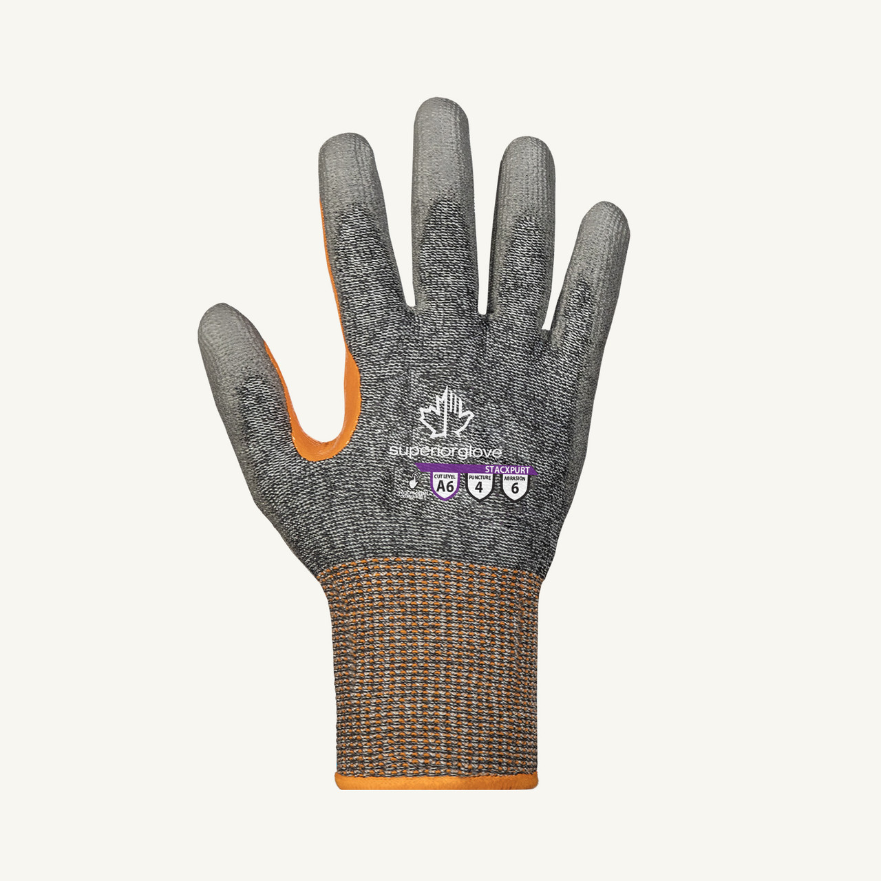 Superior Cut Resist Glove STACXPURT - TenActiv - A6 PU Palm
