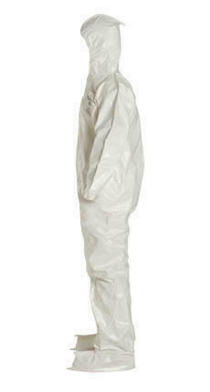 Dupont Chem Suit SL122B - Tychem 4000 - White - HoodBoots