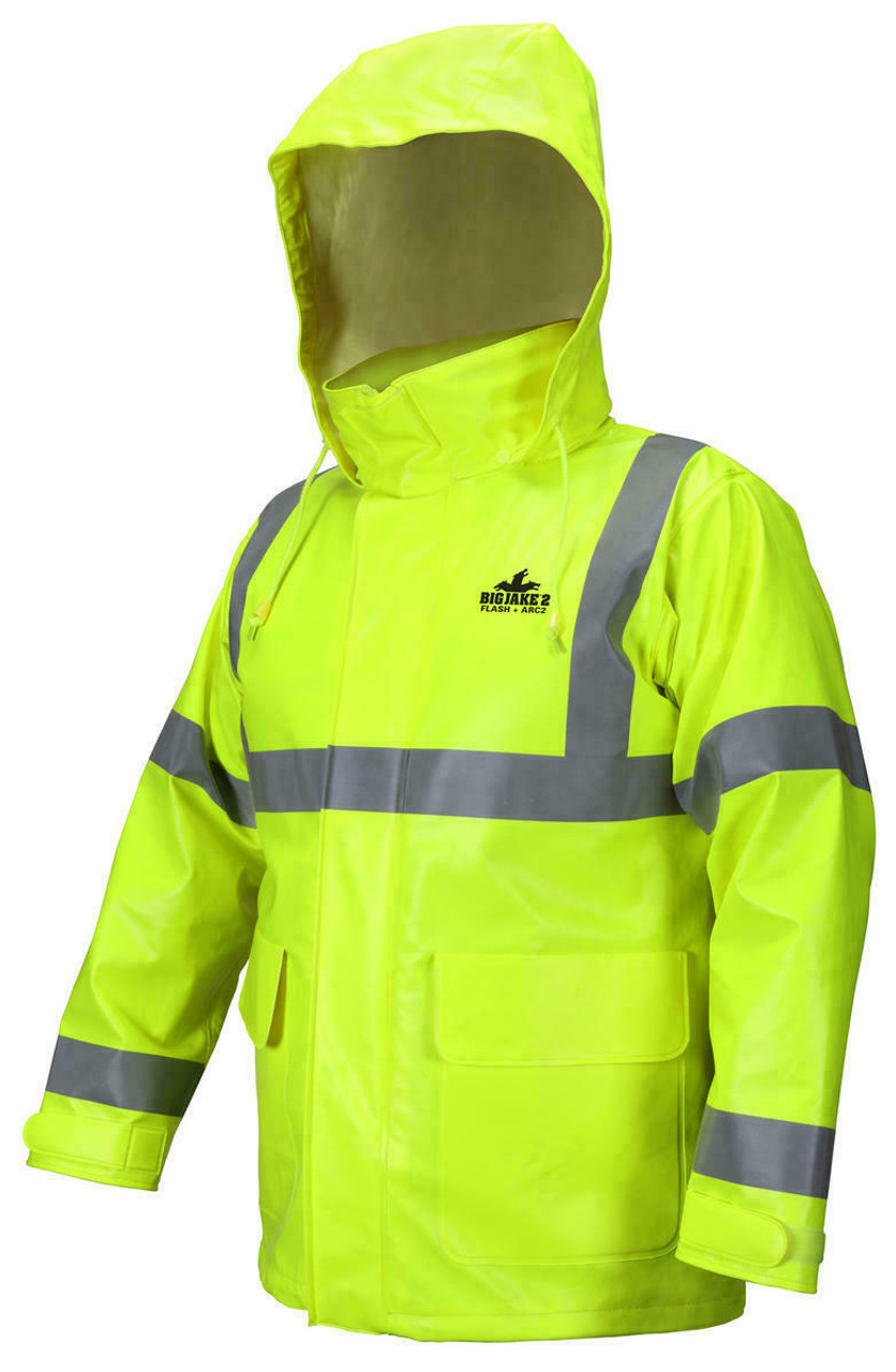 GSS Safety Men's Non-ANSI Premium Hooded Rain Coat