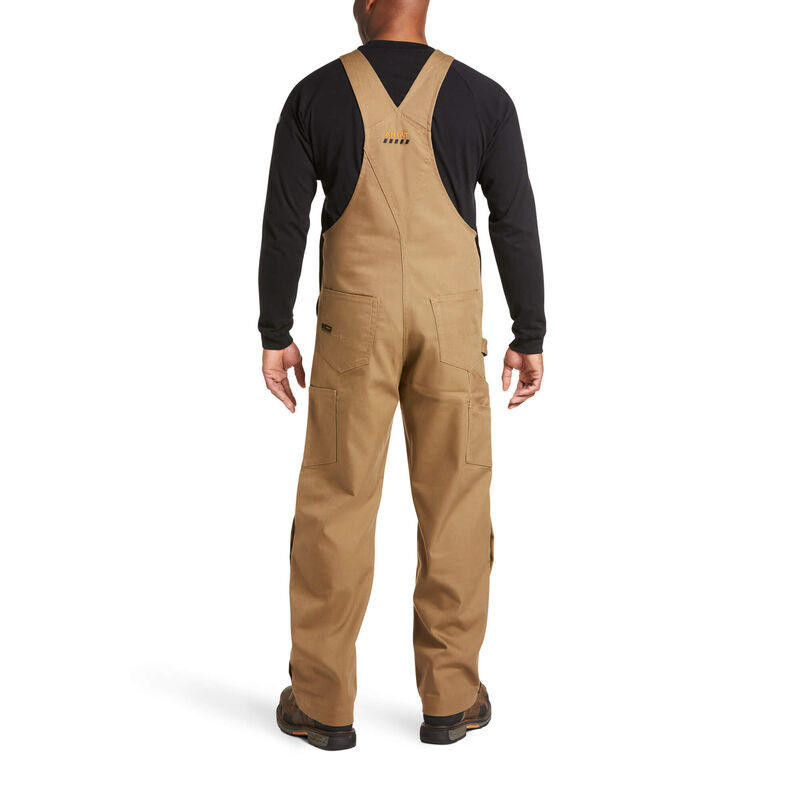 Ariat Rebar DuraCanvas Unlined Bib - 10036798 - Field Khaki - Mens
