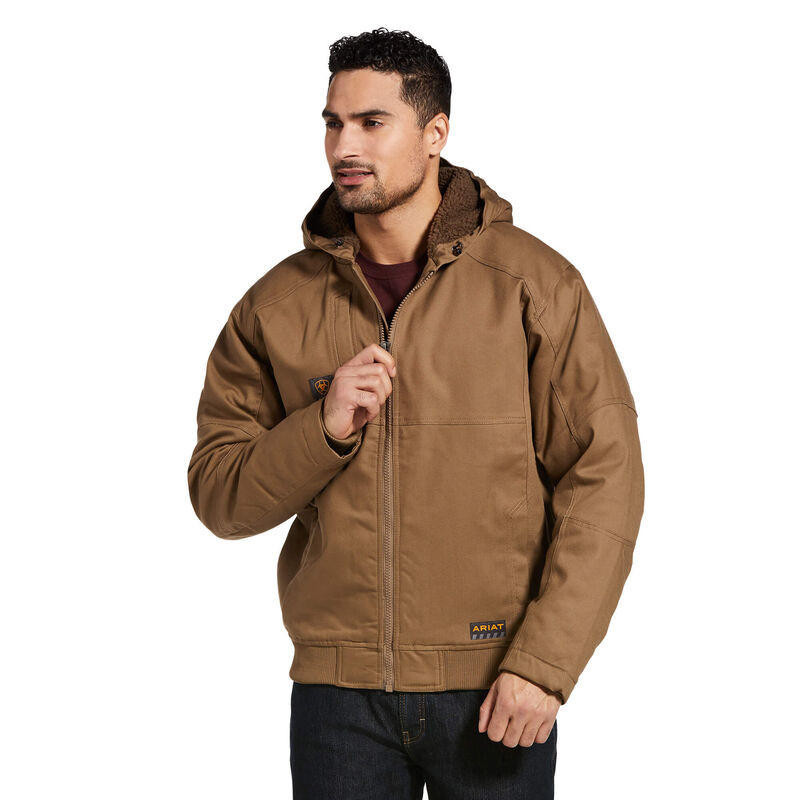 Ariat Men's Rebar DuraCanvas Work Jacket, Field Khaki