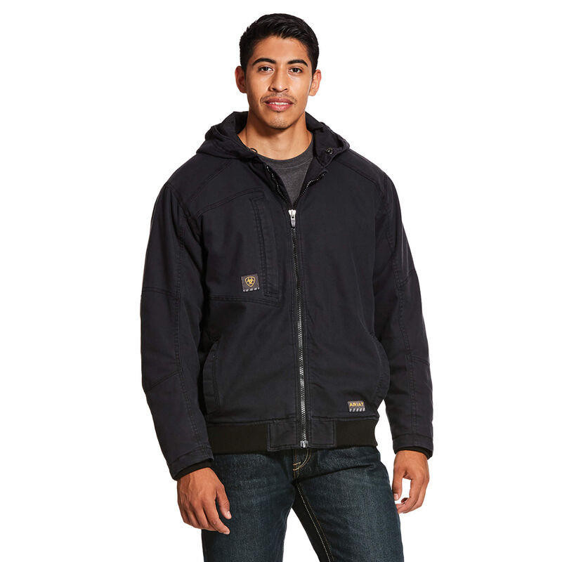 Ariat Rebar Washed DuraCanvas Insulated Jacket - 10027852 - Black