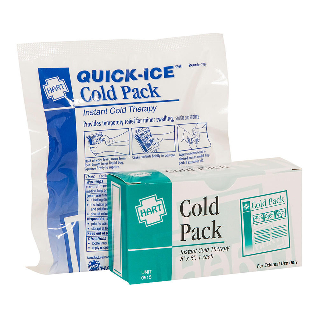 Hart Health 0515 Quick -Ice Cold Pack Unitized Kit Size 5"x6"