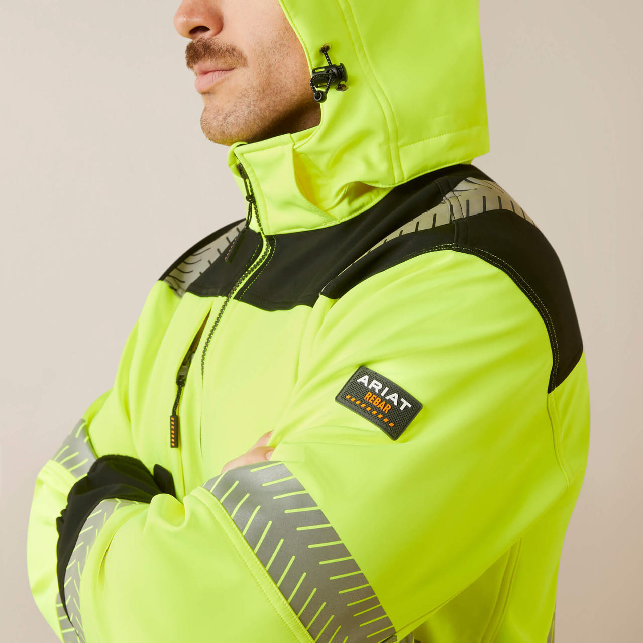 Ariat Rebar Hi-Vis Softshell Jacket - Hi-Vis Yellow - 10046407