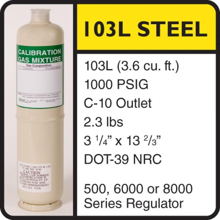 Norlab J1971 - 99.0% Methane Calibration Gas - 103L