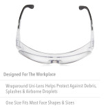 Honeywell Safety Prod USA Honeywell Uvex Safety Glasses S0300 - Clr Lens - AS - Visitor - Blk Frame