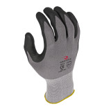 Radians Reusable Glove RWG11 - 2Xl - Blk Micro-Foam Nitrile Dotted Palm - Gray Nylon/Spandex Shell - 15ga - Back