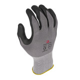 Radians Reusable Glove RWG11 - 2Xl - Blk Micro-Foam Nitrile Dotted Palm - Gray Nylon/Spandex Shell - 15ga - Back Radians Reusable Glove RWG11 - 2Xl - Blk Micro-Foam Nitrile Dotted Palm - Gray Nylon/Spandex Shell - 15ga - Back