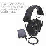 Honeywell Safety Prod USA Howard Leight Ear Muff 1030110 - Over The Head - Blk - Sync Stereo - NRR25 - Audio Input