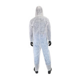 Protective Industrial Products PIP Coverall 3506 - White - Zip Front - Hood - Elastic Wrst/Ankl