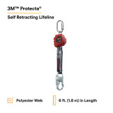 3M Fall Protection 3M PROTECTA Rebel Self Retracting Lifeline - Web 3100403 - Red - 6 ft 1.8 m