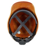 MSA Skullgard Cap 475395 - Natural Tan - Front Brim - 4-Point Ratchet Fas-Trac Suspension - Underside