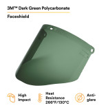 3M Personal Safety Division 3M Polycarbonate Faceshield WP96C - Dark Green - 82702-00000