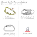 Honeywell Safety Prod USA Honeywell Miller SRL MFL-1-Z7/6FT - Turbolite - Steel Carabiner - Steel Snaphook - 6'