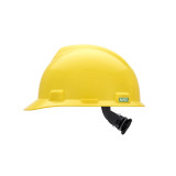 MSA V-Gard Slotted Cap Style - Fas-Trac III Suspension - Yellow
