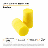 3M Personal Safety Division 3M E-A-R Classic Plus Earplugs 310-1101 - Uncorded - Pillow Pack - info
