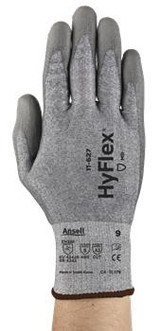 Ansell Cut Resist Glove 11-627 - HyFlex - Cut Lvl 2 - Gray - PU Palm Coating