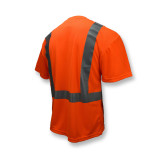 Radians ST11-2POS-3X - Orange - Class 2 - Maxi-Dri Wicking T-Shirt - 3XL - Back