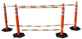 Vizcon Inc Vizcon Cone Bar 150610A-CBOW - Orange/White - 5.5-10.5 Telescoping