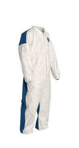 Dupont DuPont Coverall TD125S - Tyvek 400 - Blue Back/White Front - Elastic Wrst/Ankl