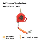 3M Fall Protection 3M Protecta Leading Edge Self-Retracting Lifeline 3590546 - Thermoplastic Housing - Galvanized Cable - 50 ft - Info