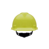 MSA 10061512 V-Gard Slotted Cap - W/Fas-Trac III Suspension - Hi-Viz Yellow