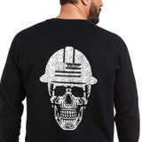 Ariat® Rebar Cotton Strong Roughneck Graphic T-Shirt - 10037654 - Black - Mens