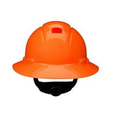 3M Personal Safety Division 3M - H-806SFR-UV - SecureFit Hard Hat - Full Brim - 4 - Point Ratchet Suspension - UVicator - Orange