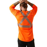 Ariat - Rebar Hi-Vis ANSI Long Sleeve Shirt - Orange - 10043822