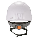 Ergodyne Corporation Ergodyne - Safety Helmet - 8976 - Skullerz - White - Front Brim - 6-Point Ratchet Suspension - Chin Strap - Type 2 Class E