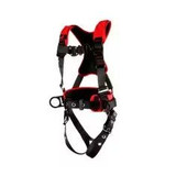 3M Fall Protection 3M - Harness - 1161224 - Protecta P200 - Med/Lg - Comfort Construction Style Positioning/Climbing - Black/Red - Back/Front/Side Fixed D-Ring - Back/Hip Padding - TB Legs - QC Chest - Easy-Link SRL Adapter - 420lb