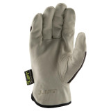 LIFT Safety LIFT Driver Cowhide Glove - G8M-18S - 8 Seconds - Natural Top Grain - Natural/Brown Stretch Shell - Keystone Thumb - Palm