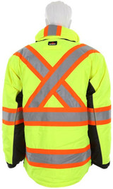 MCR Safety MCR Winter Rain Jacket - VT38JH - Vortex - Class 3 Type R - Hi-Vis Lime Rip Stop Poly - Black Bottom - Detachable Hood - Zip-Out Fleece Lined MCR Safety MCR Winter Rain Jacket - VT38JH - Vortex - Class 3 Type R - Hi-Vis Lime Rip Stop Poly - Black Bottom - Detachable Hood - Zip-Out Fleece Lined