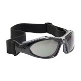 PIP Bouton Optical 2330 - Full Frame Safety Glasses with Black Frame, Foam Padding, Gray Lens and Anti-Scratch / FogLess® 3Sixty™ Coating - Image 2
