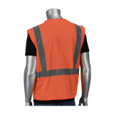 Protective Industrial Products PIP® 302-V205 ANSI Type R Class 2 Dual Sized Value Mesh Breakaway Vest 