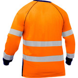 Protective Industrial Products PIP® Bisley® 313M6118T ANSI Type R Class 3 Long Sleeve Shirt with Navy Bottom 