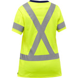 Protective Industrial Products PIP® Bisley® 313W1118X ANSI Type R Class 3 and CSA Z96 Class 2 Women's X-Back Short Sleeve Shirt 