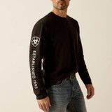 Ariat Rebar Heat Fighter T-Shirt Tecnica Uomo - Leggera Antiodore Protezione UV - Grigia