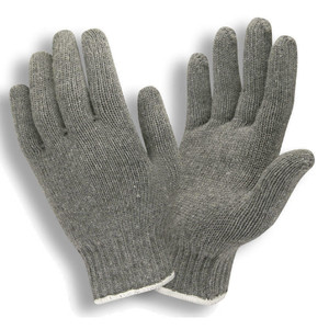Cordova Safety Products Gray String Knit Gloves - Cotton/Poly Shell - 7 Gauge