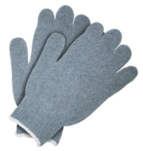MCR Safety String Knit Gloves - Heavy Weight - Gray