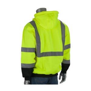Protective Industrial Products PIP 323-1350B - Hi-Vis Hoodie - Black Bottom - ANSI Class 3